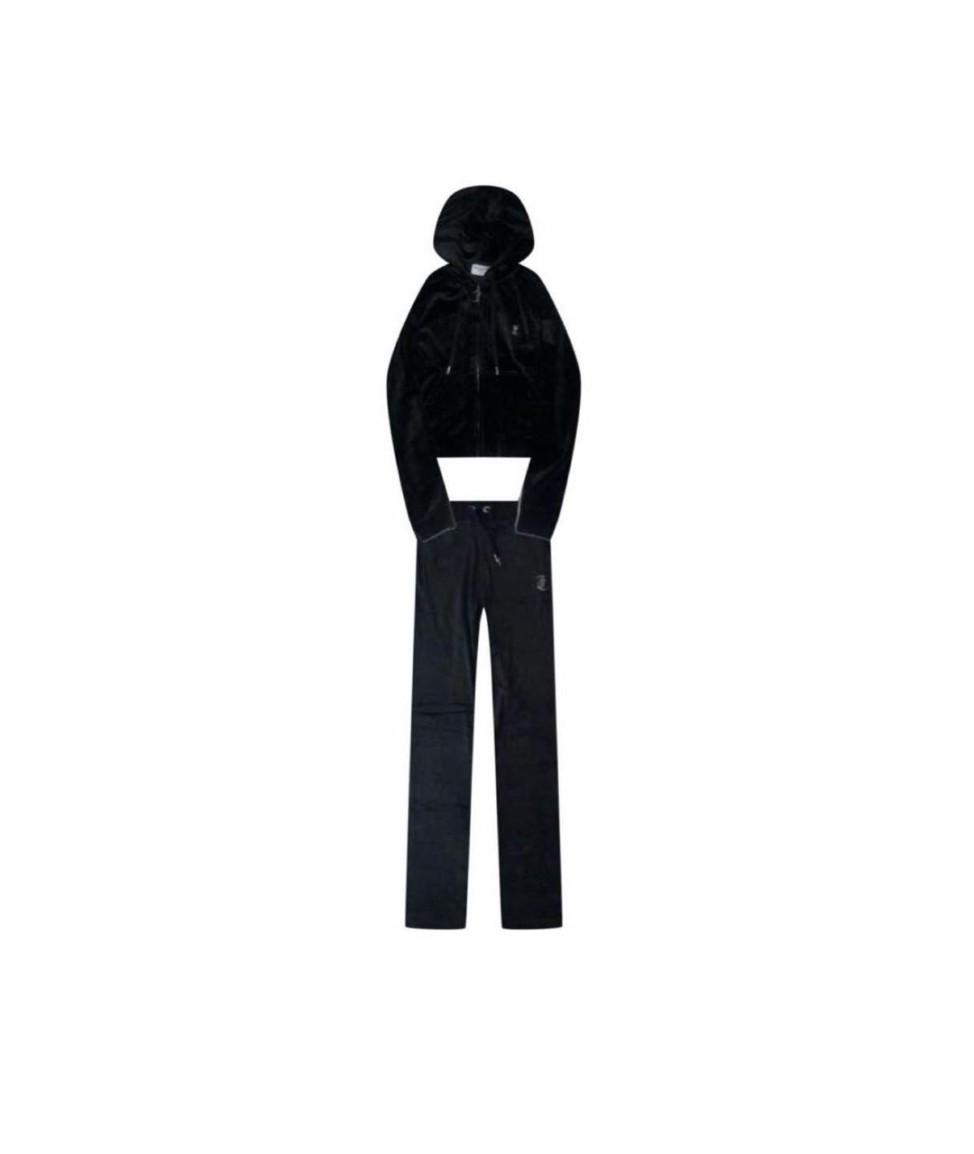 JUICY COUTURE Черный велюровый спортивные костюмы, фото 9