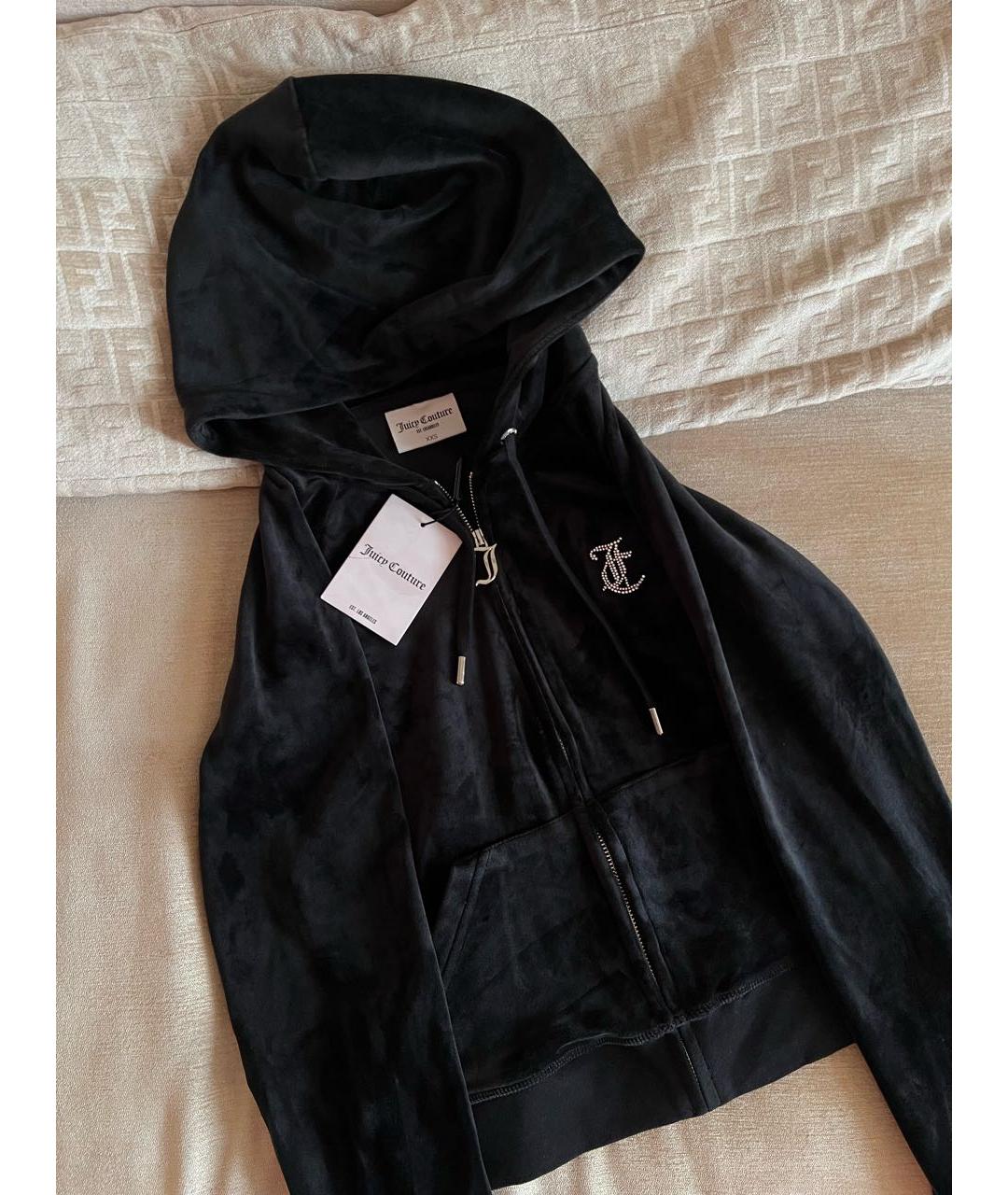 JUICY COUTURE Черный велюровый спортивные костюмы, фото 3