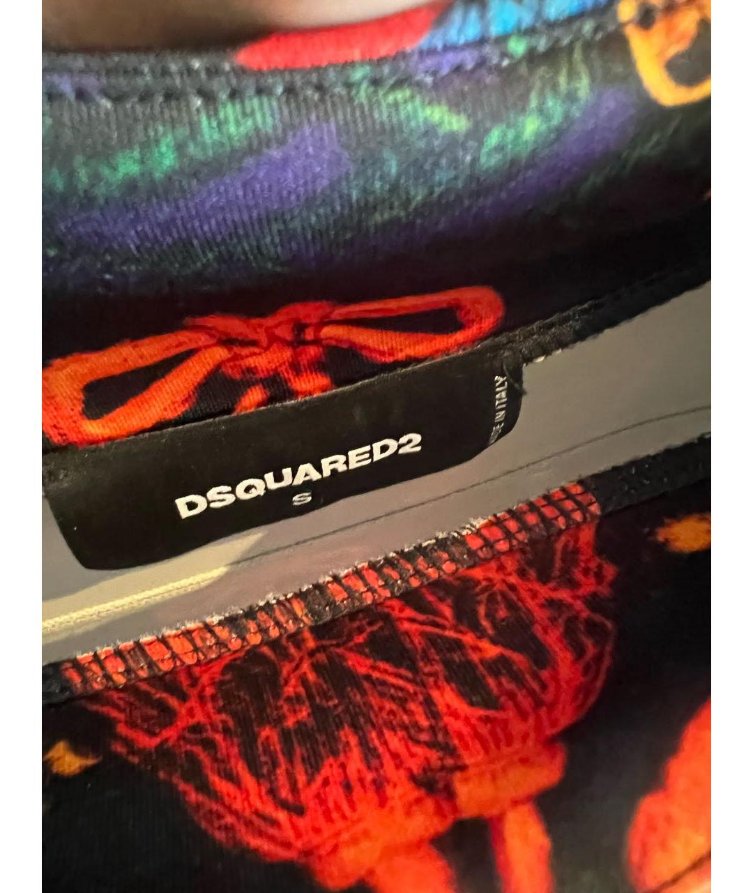 DSQUARED2 Мульти полиэстеровое повседневное платье, фото 3