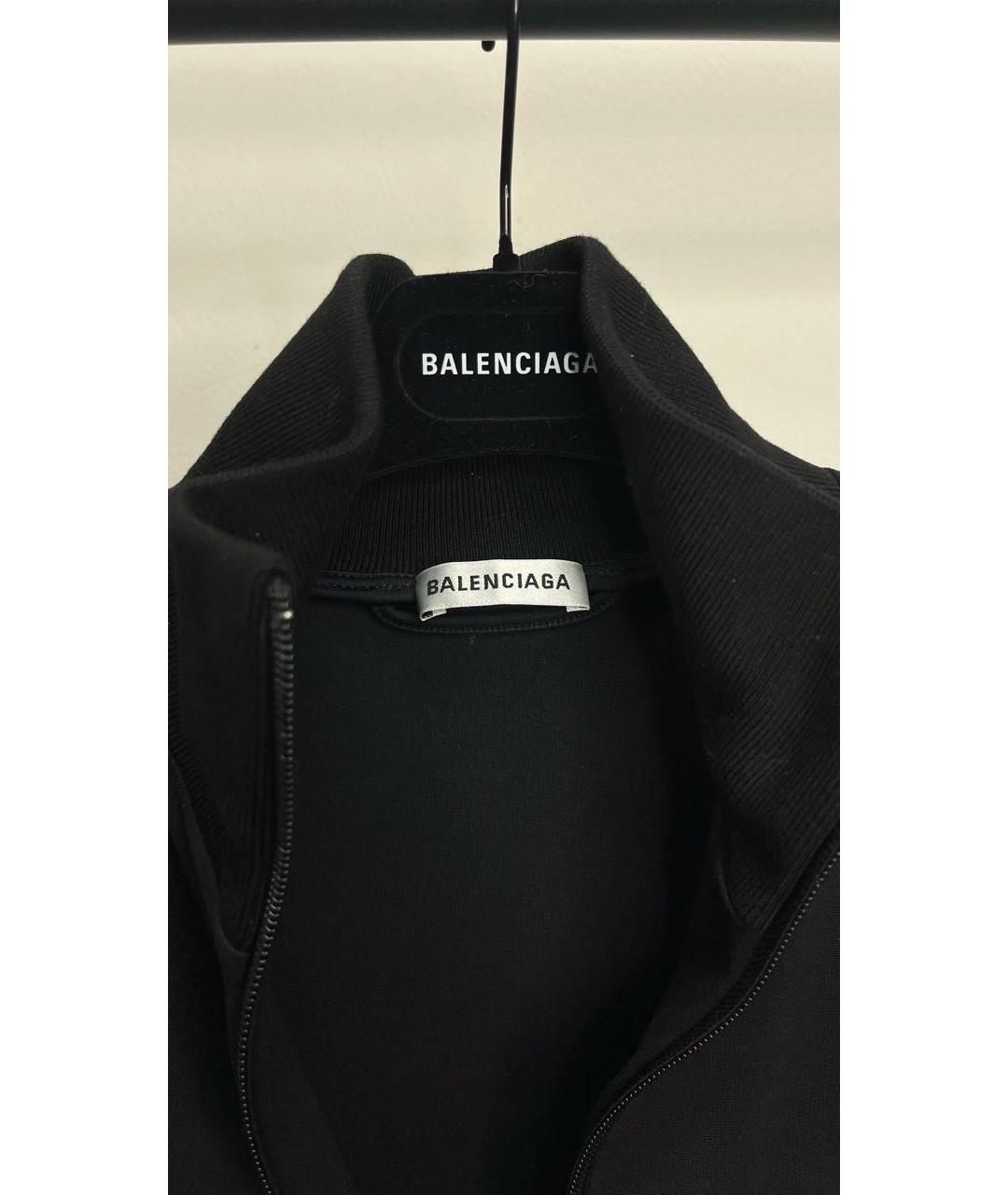 BALENCIAGA Черный вискозный кардиган, фото 3