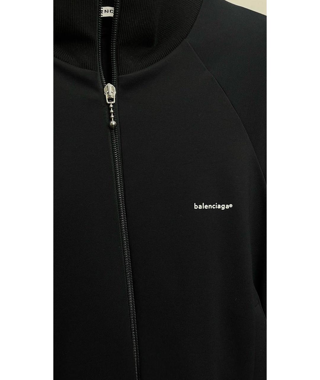 BALENCIAGA Черный вискозный кардиган, фото 2