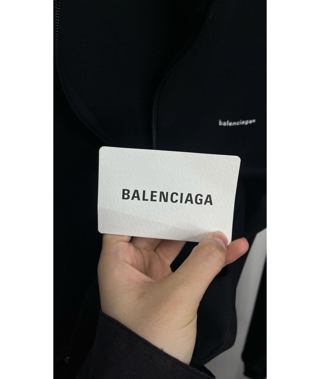 BALENCIAGA Черный вискозный кардиган, фото 4