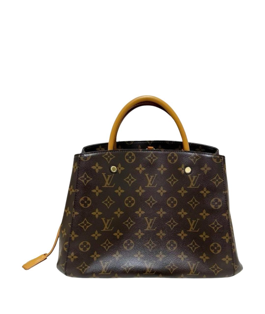 LOUIS VUITTON Коричневая сумка с короткими ручками, фото 1