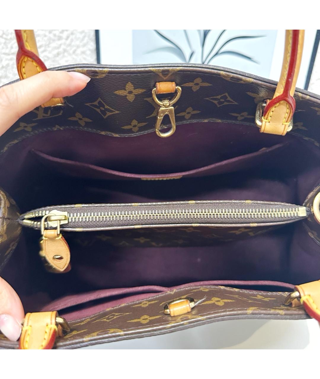 LOUIS VUITTON Коричневая сумка с короткими ручками, фото 6