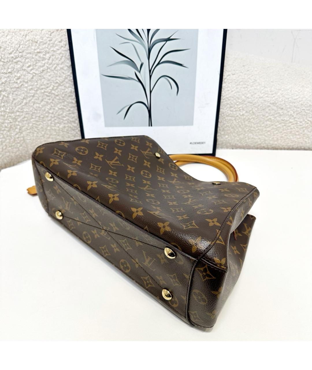 LOUIS VUITTON Коричневая сумка с короткими ручками, фото 5