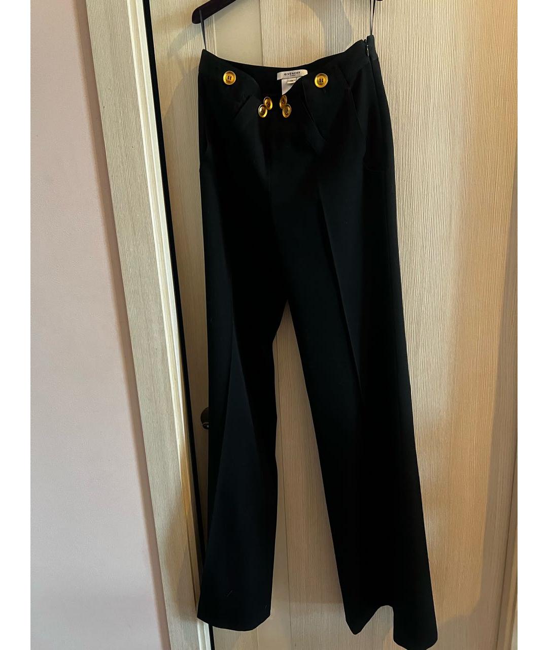 GIVENCHY Черные шерстяные брюки широкие, фото 5