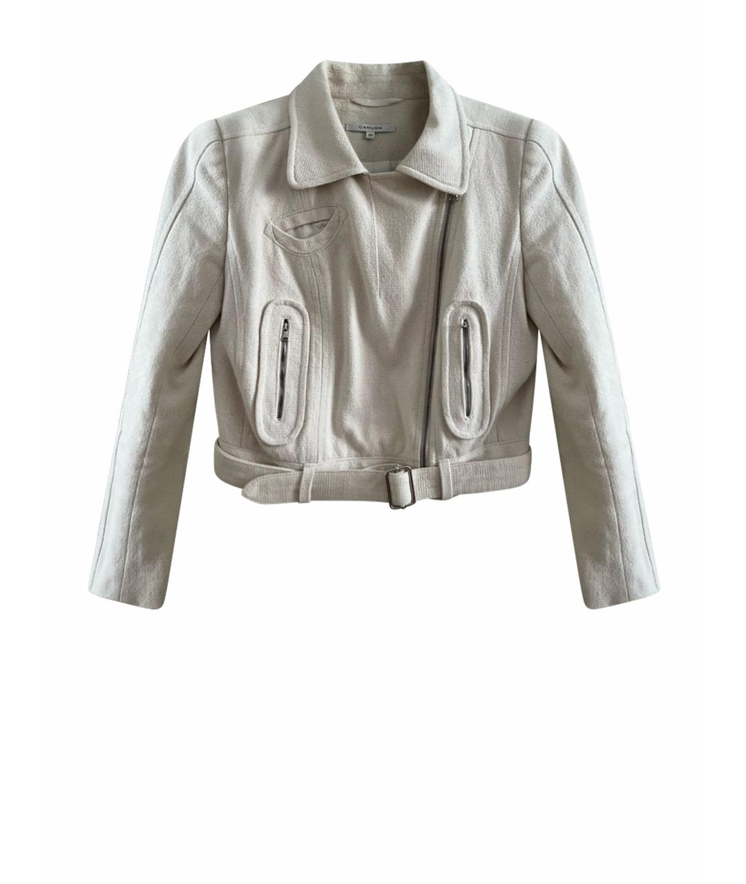 Carven Белая хлопковая куртка, фото 1