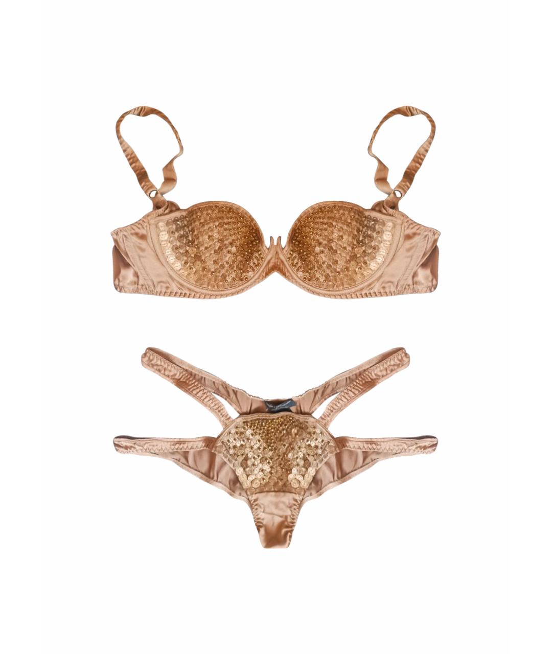 AGENT PROVOCATEUR Золотой комплекты, фото 1