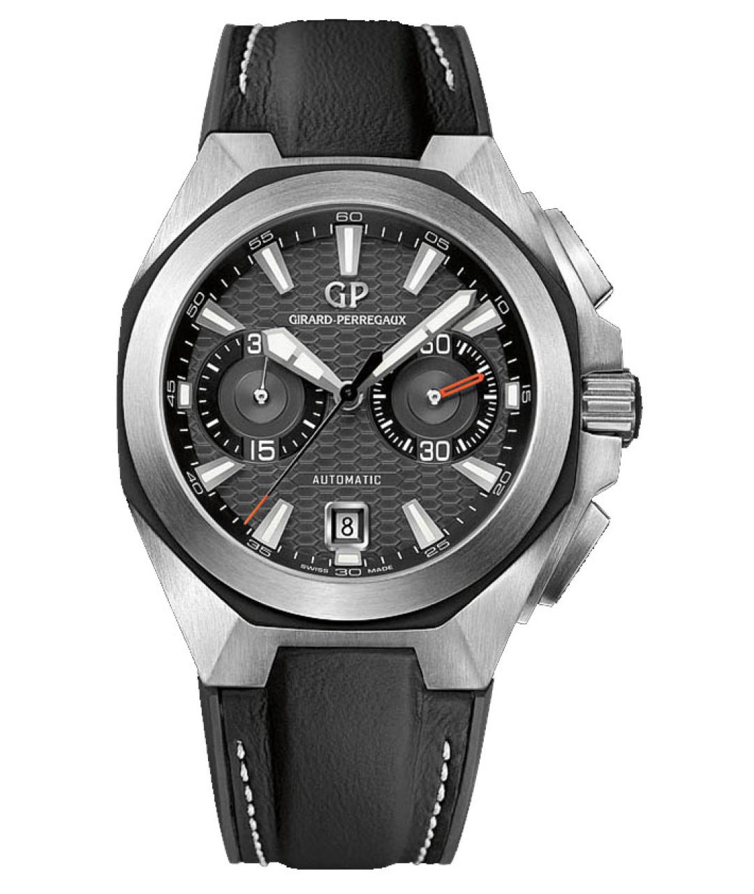 GIRARD PERREGAUX Серые металлические часы, фото 1