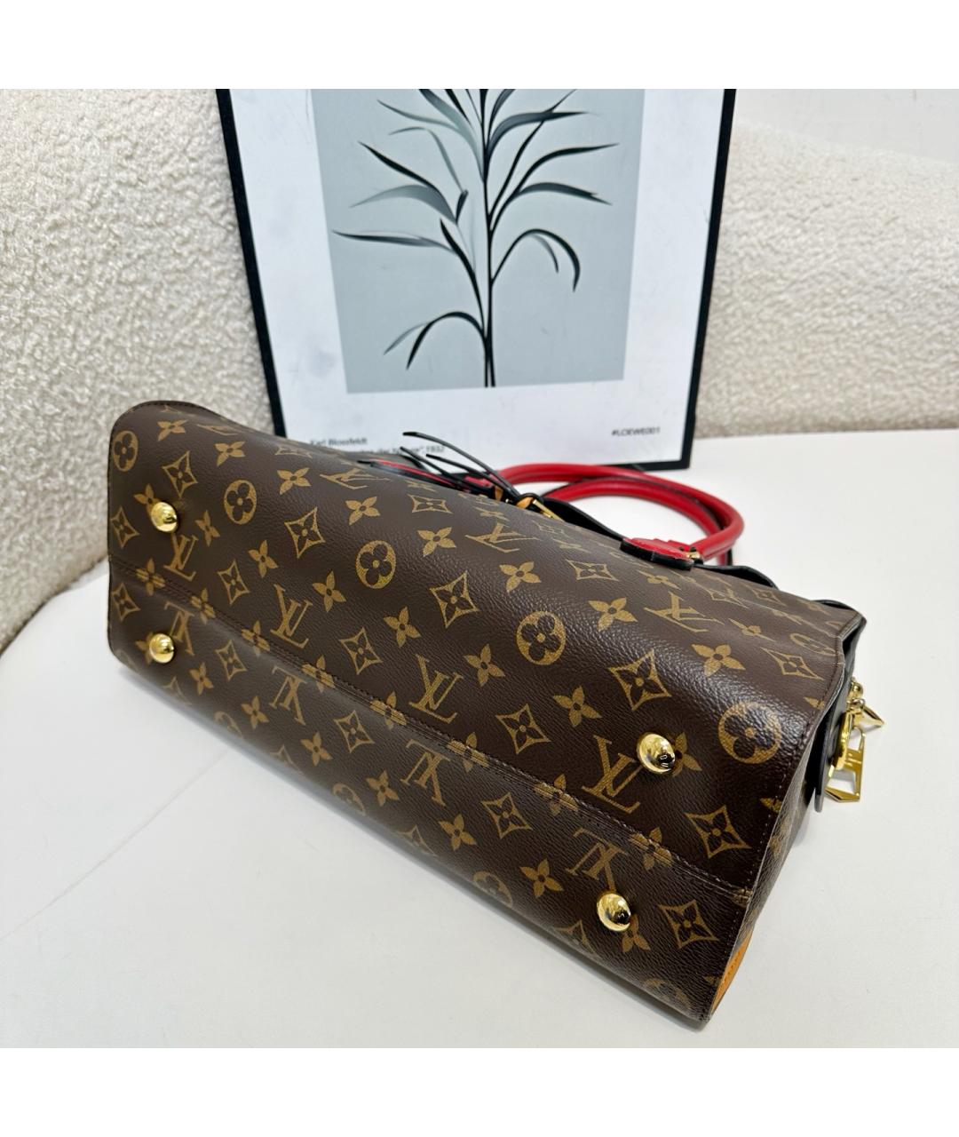 LOUIS VUITTON Коричневая сумка с короткими ручками, фото 5
