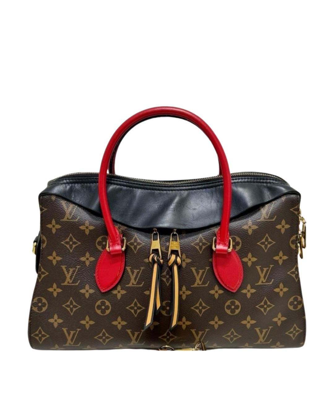 LOUIS VUITTON Коричневая сумка с короткими ручками, фото 1