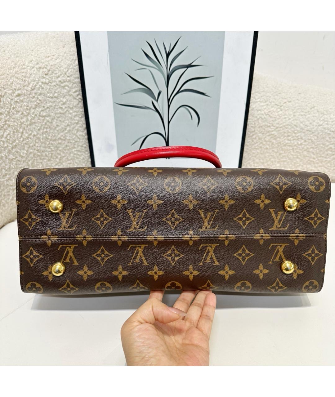LOUIS VUITTON Коричневая сумка с короткими ручками, фото 3