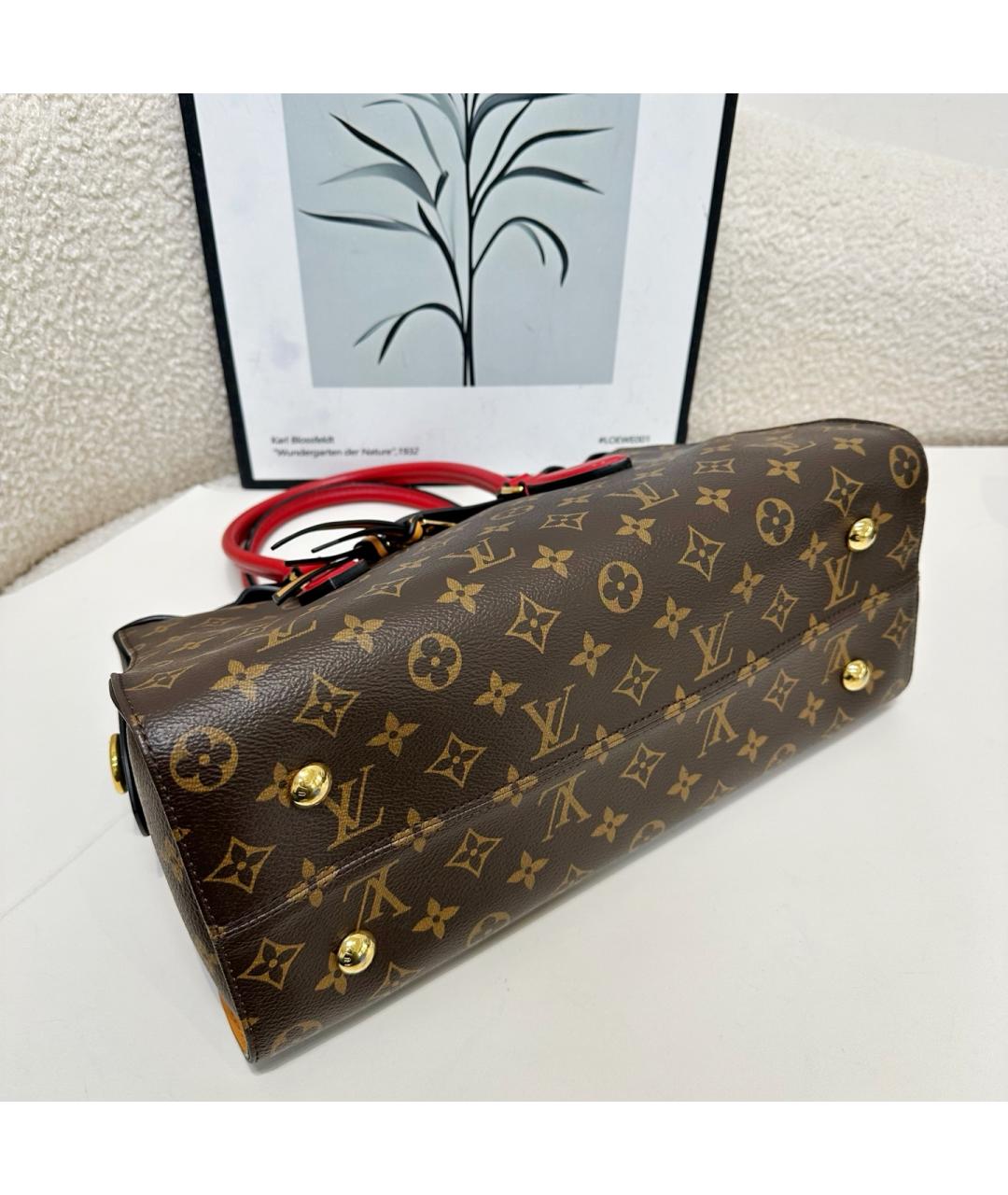 LOUIS VUITTON Коричневая сумка с короткими ручками, фото 4