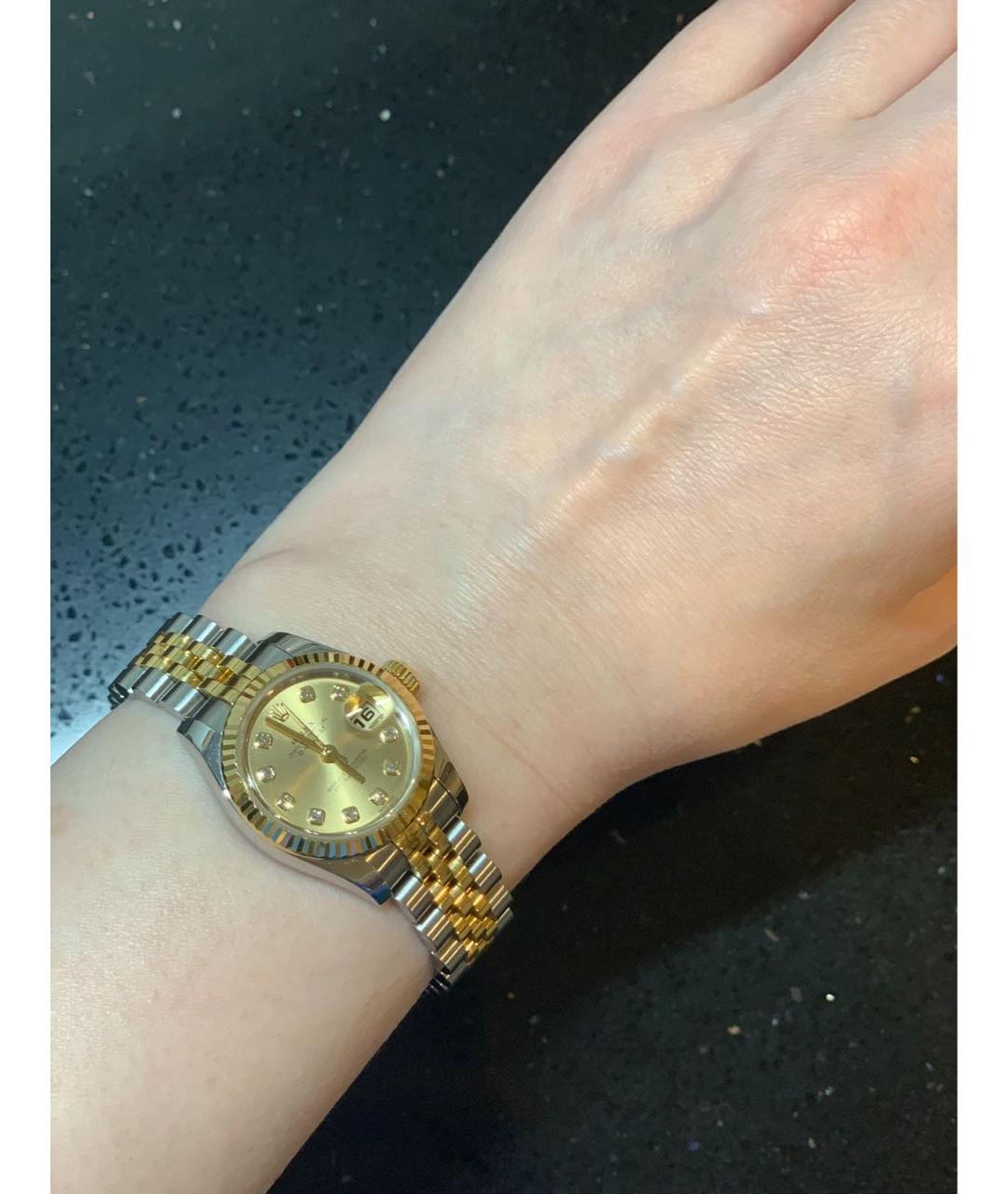 ROLEX Желтые часы из желтого золота, фото 5
