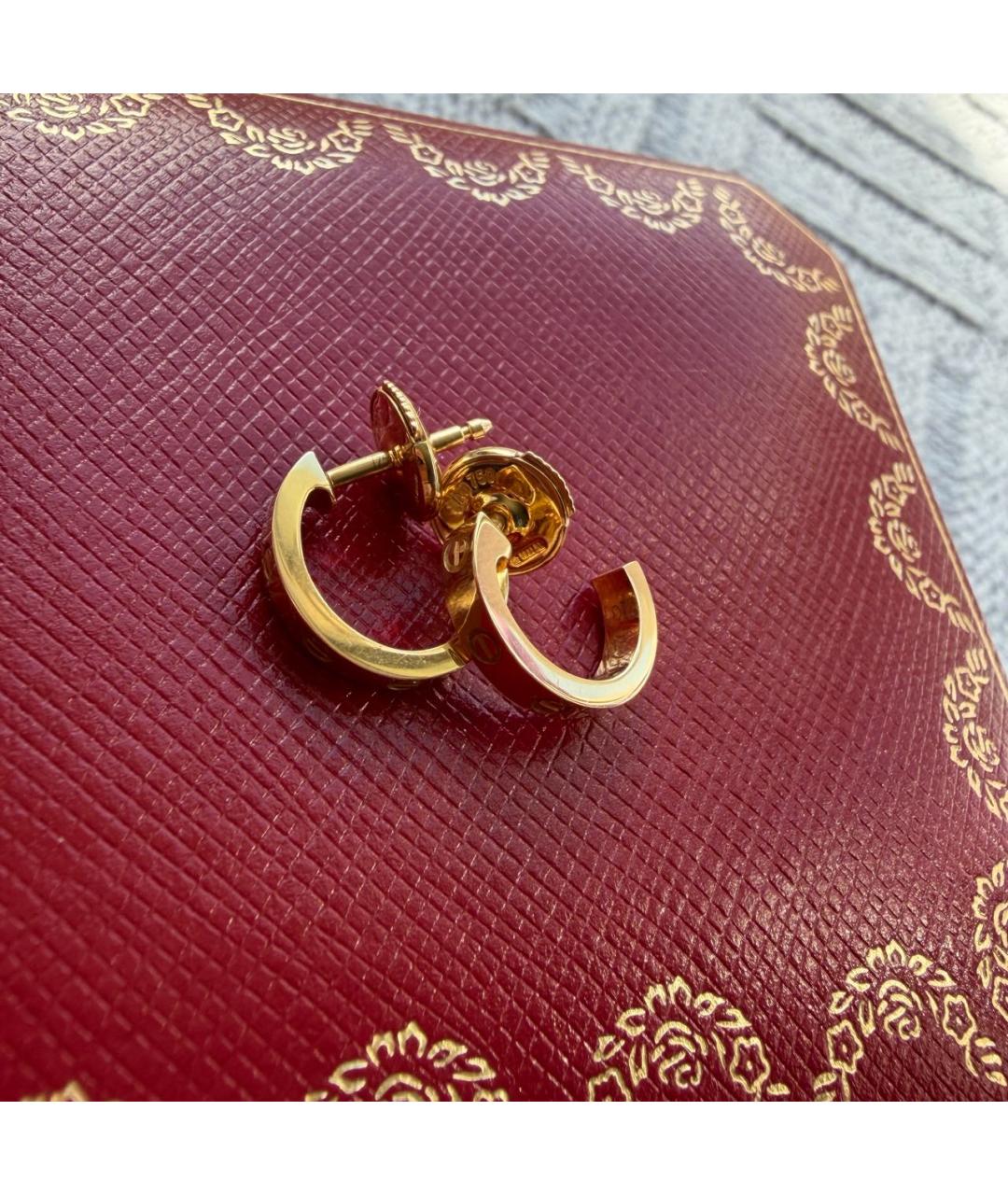 CARTIER Золотые серьги из желтого золота, фото 4