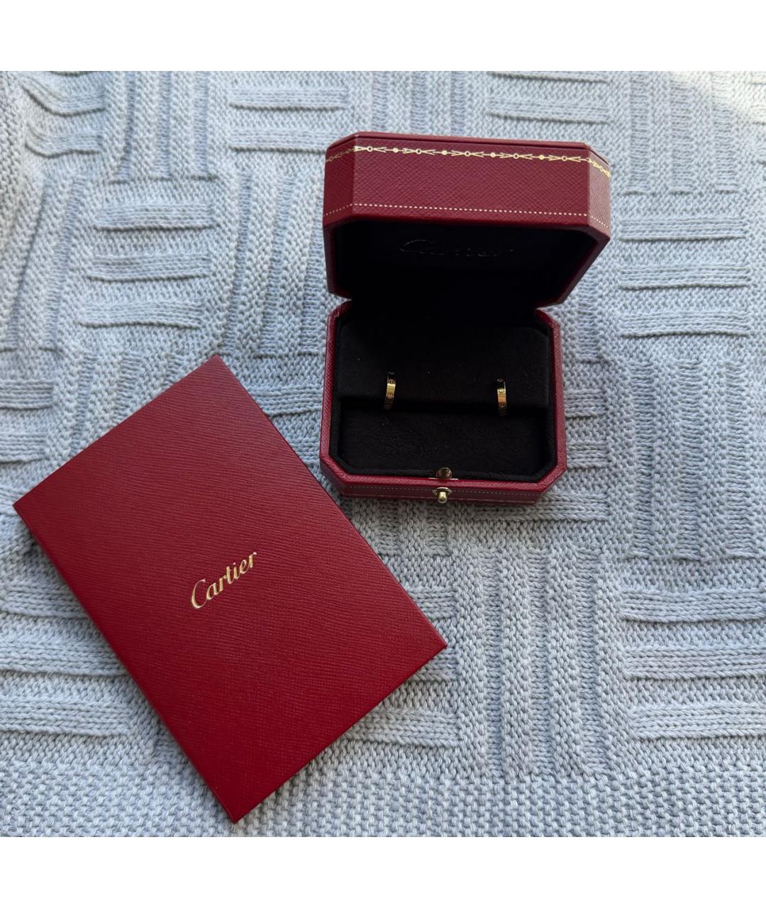 CARTIER Золотые серьги из желтого золота, фото 2