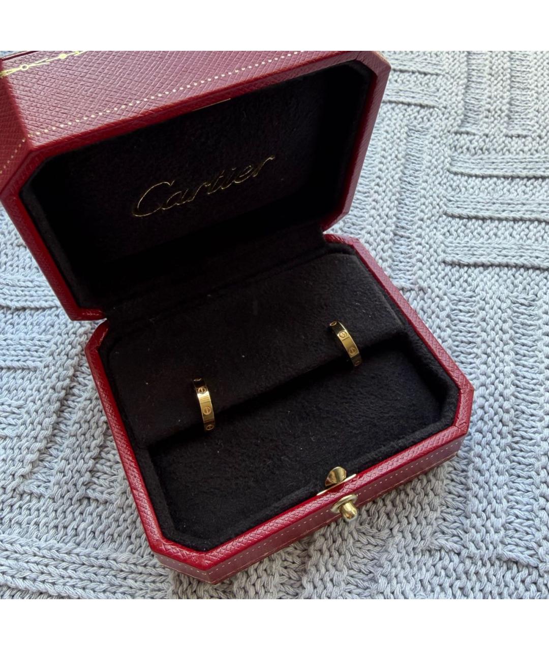 CARTIER Золотые серьги из желтого золота, фото 3