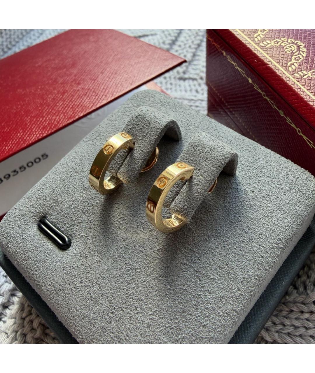 CARTIER Золотые серьги из желтого золота, фото 8