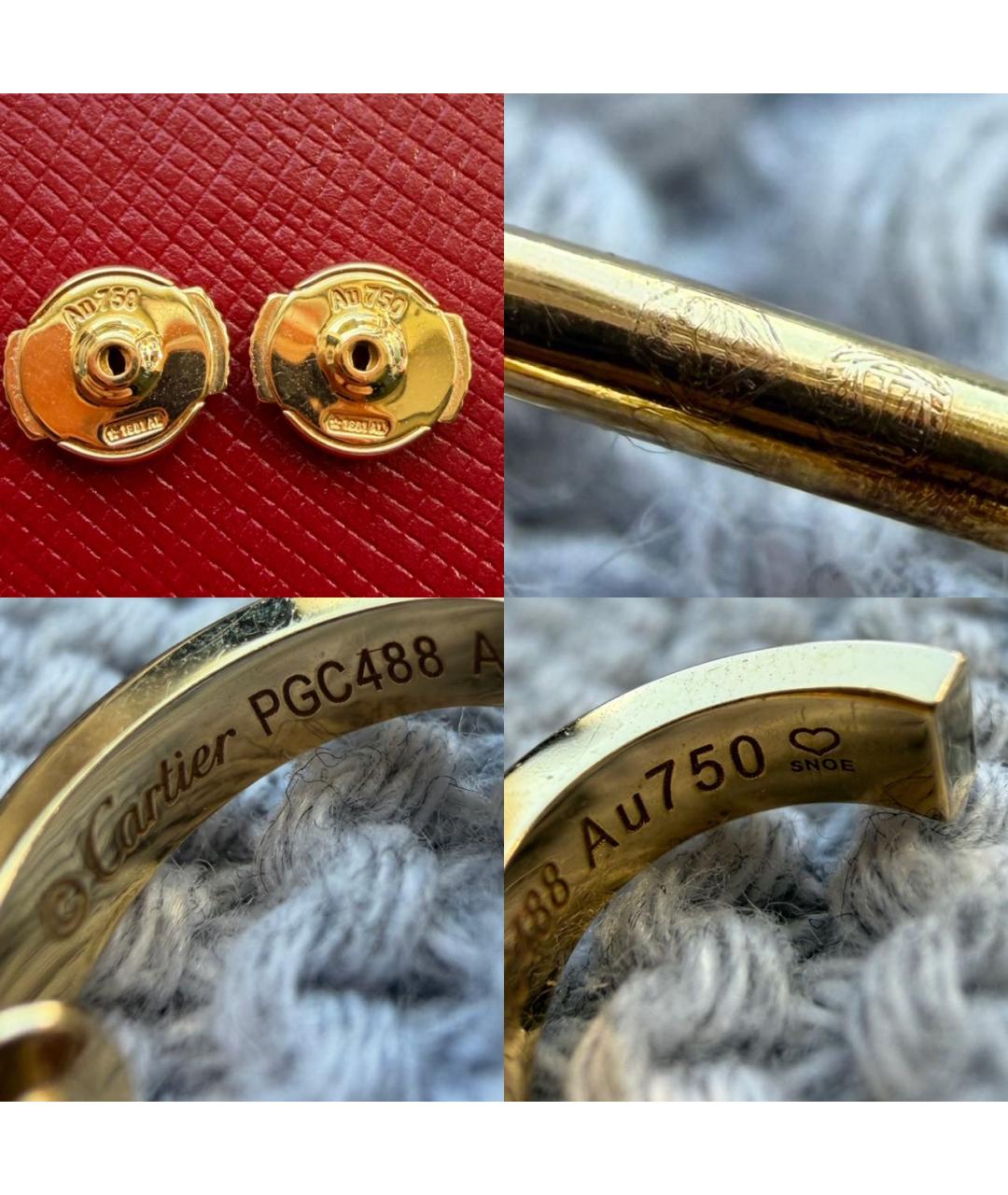 CARTIER Золотые серьги из желтого золота, фото 6