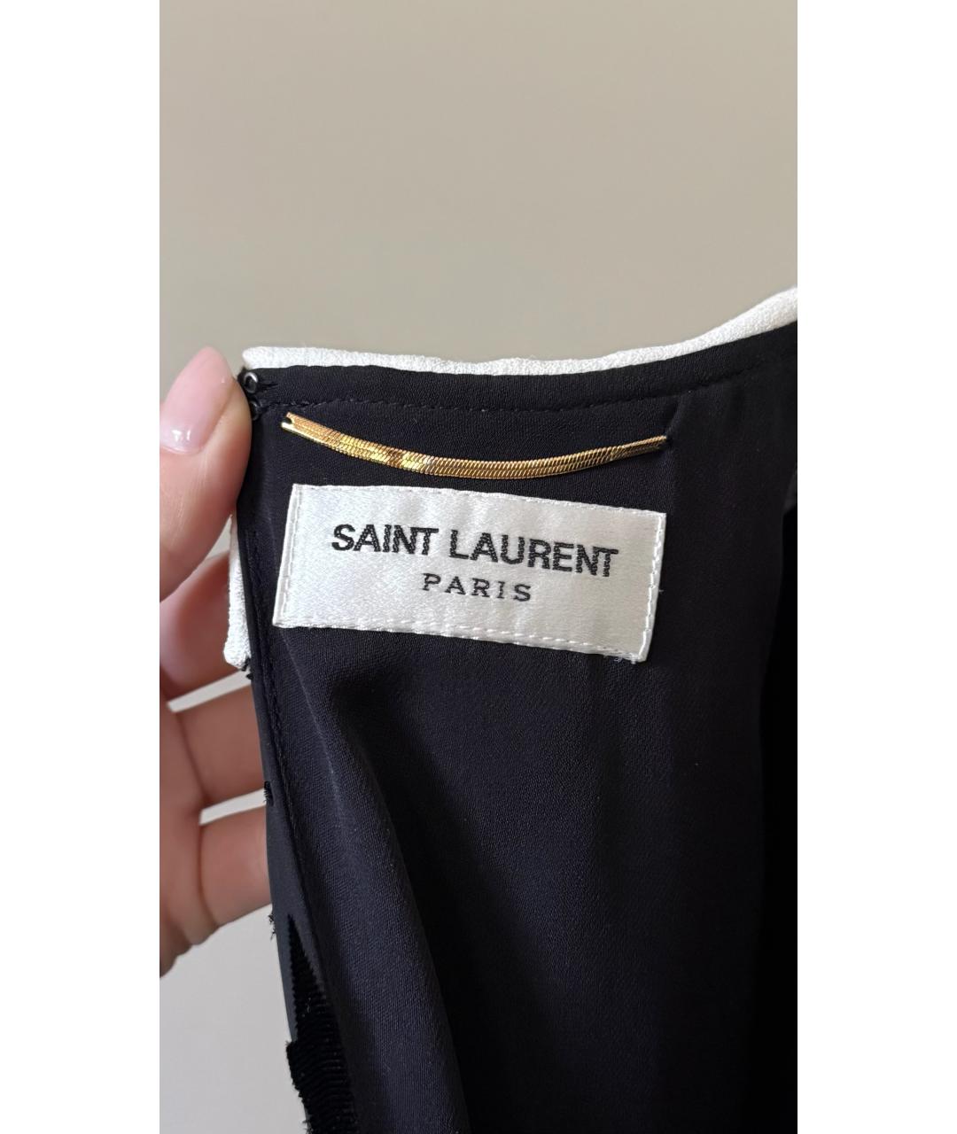 SAINT LAURENT Черное вечернее платье, фото 8