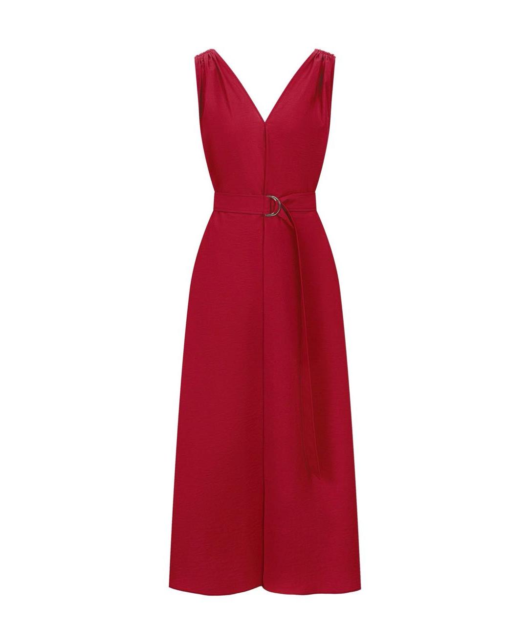 BRUNELLO CUCINELLI Красное хлопковое повседневное платье, фото 1