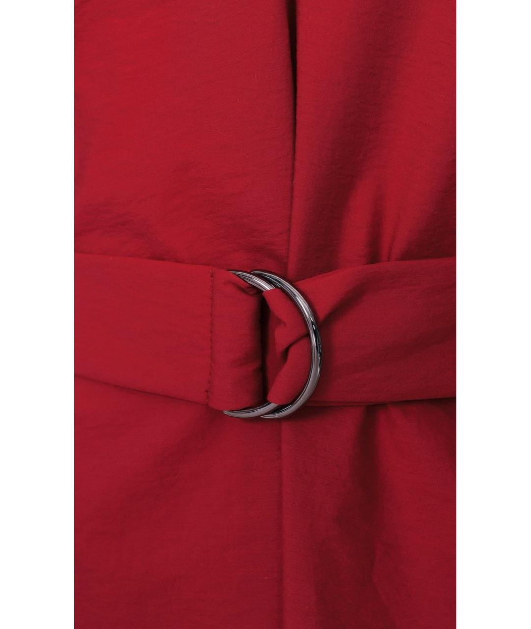 BRUNELLO CUCINELLI Красное хлопковое повседневное платье, фото 4