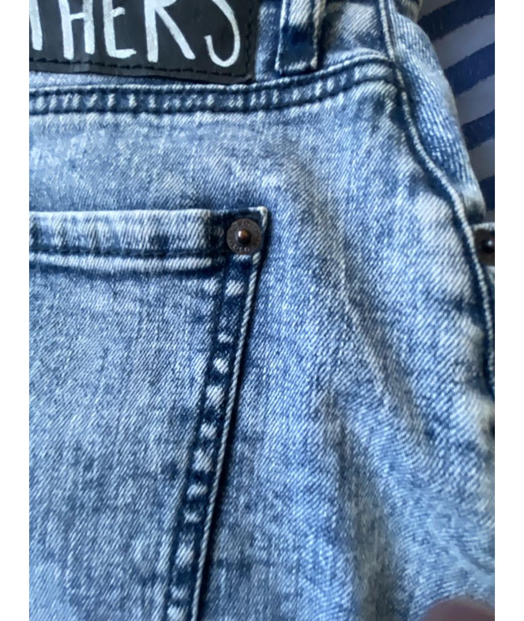 DSQUARED2 Голубая деним юбка миди, фото 6