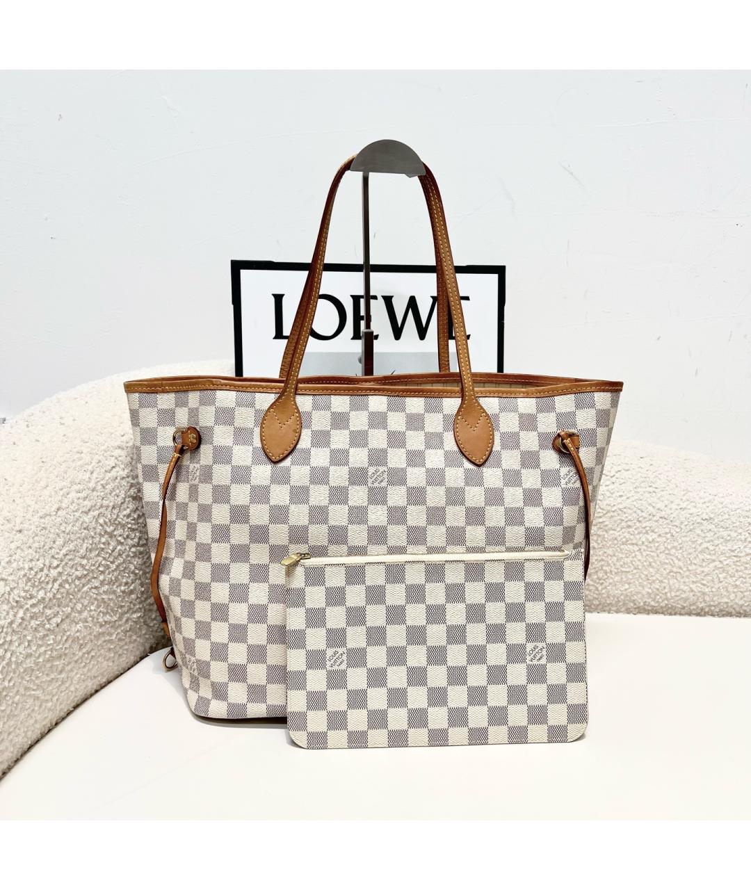 LOUIS VUITTON Белая сумка тоут, фото 7