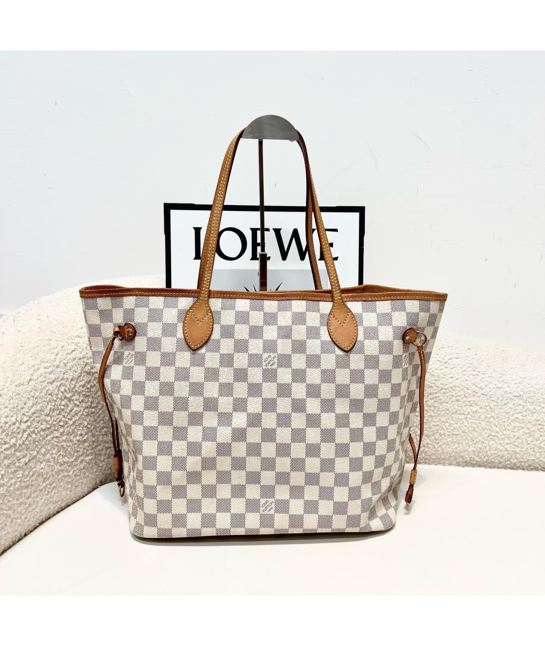 LOUIS VUITTON Белая сумка тоут, фото 2