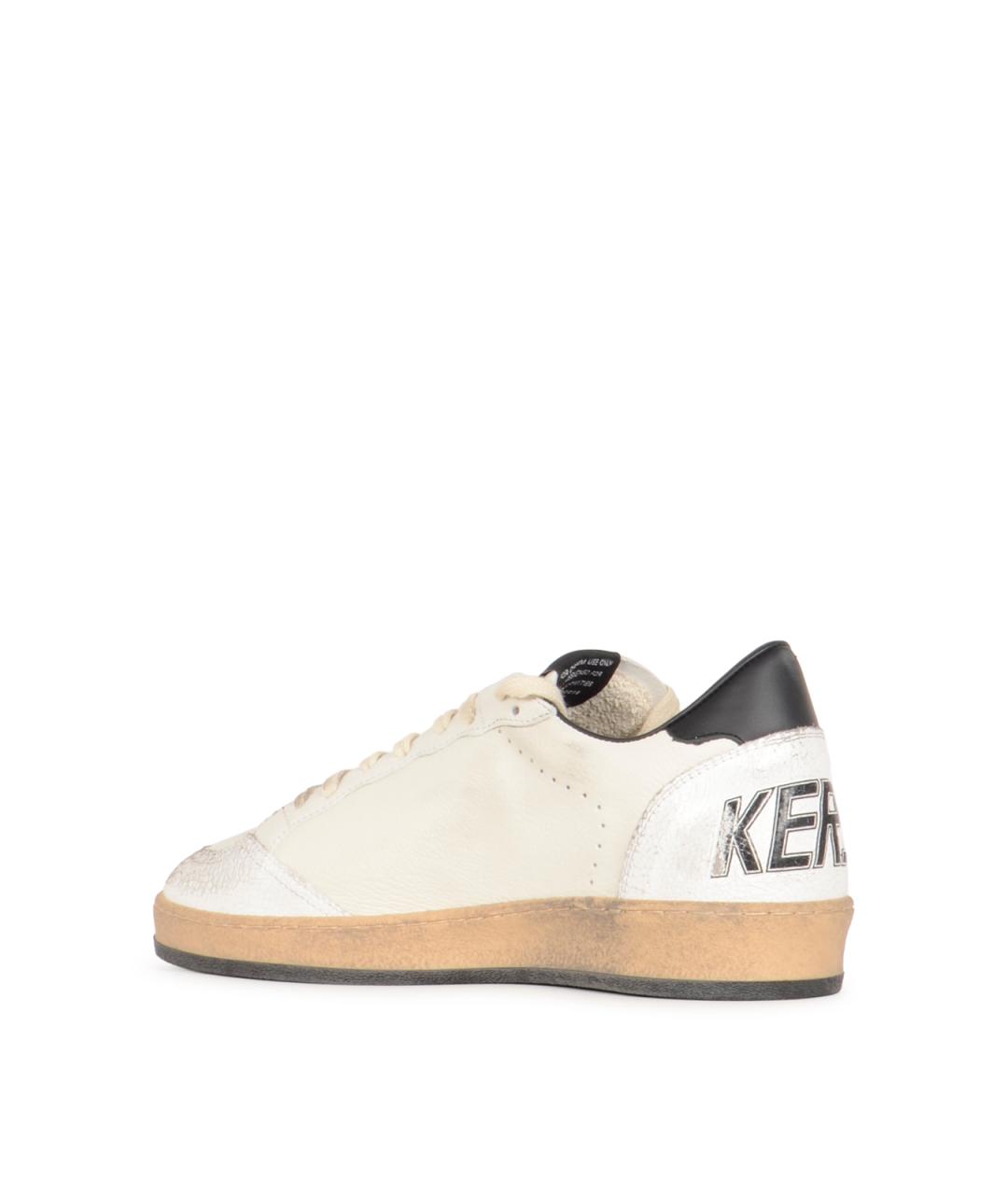 GOLDEN GOOSE DELUXE BRAND Белые кожаные низкие кроссовки / кеды, фото 3