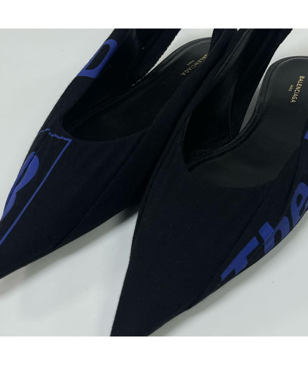BALENCIAGA Черные мюли, фото 6