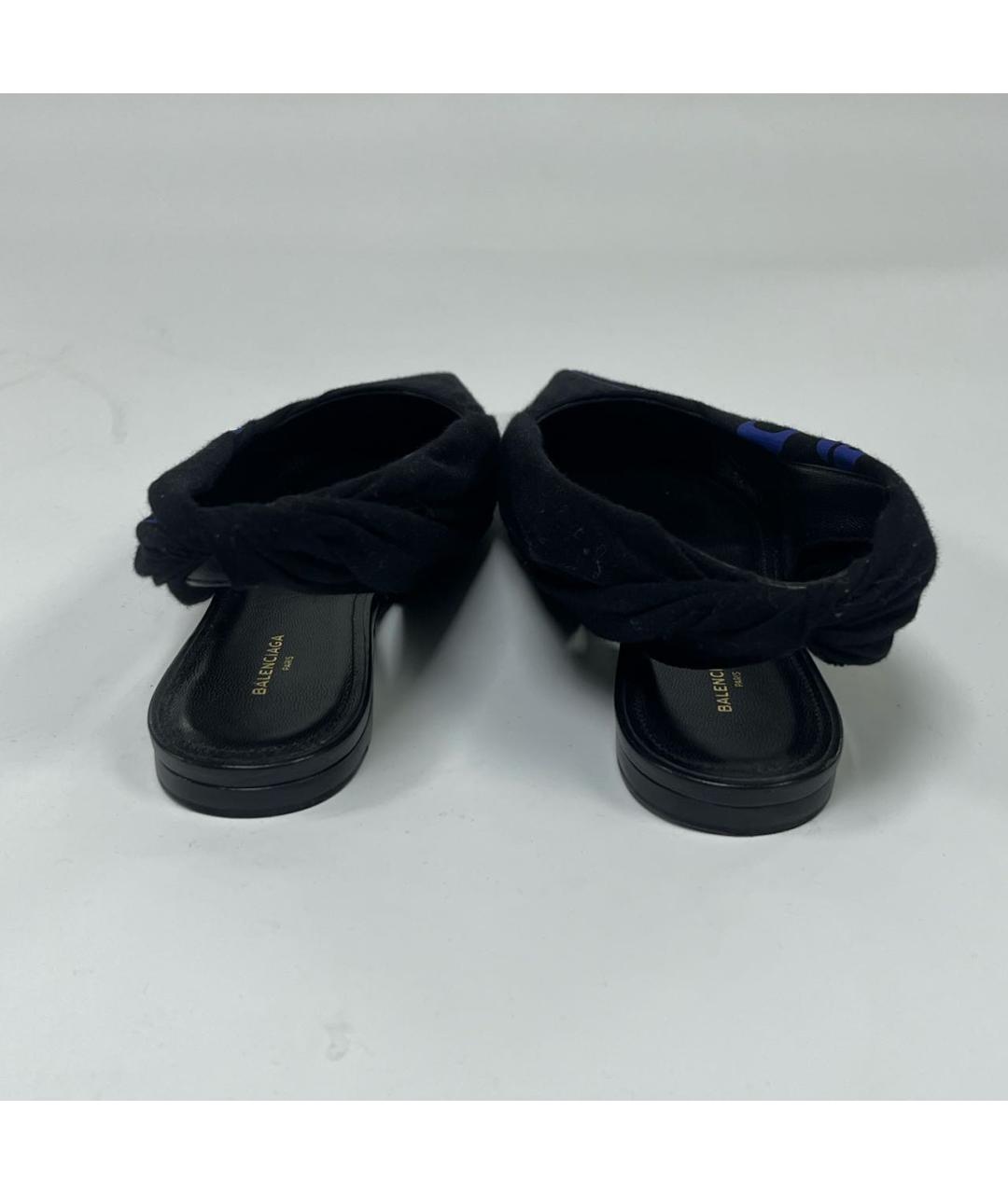 BALENCIAGA Черные мюли, фото 7