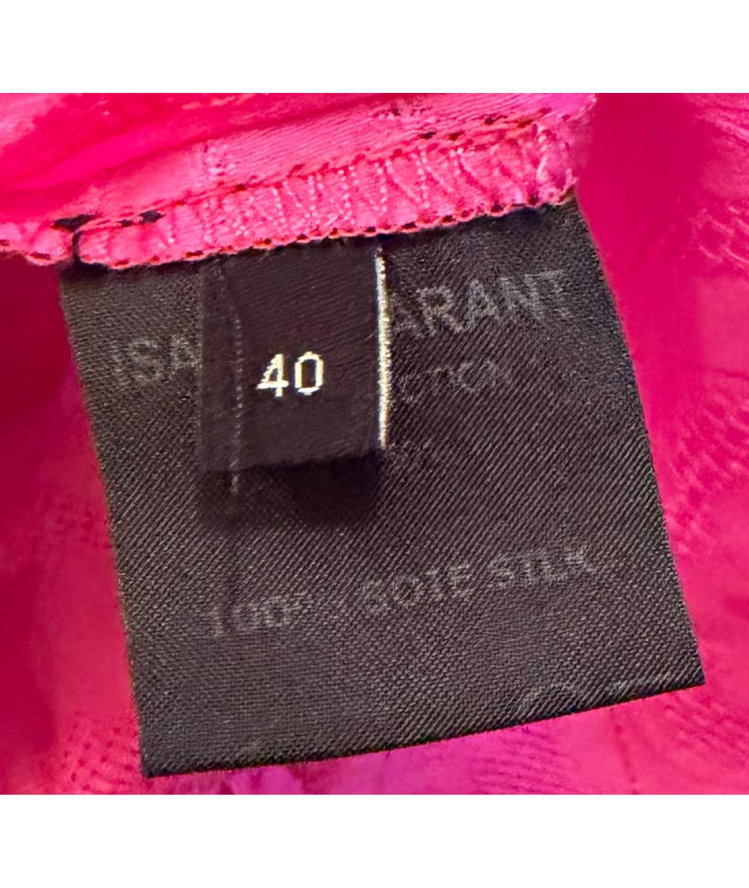 ISABEL MARANT Фуксия шелковая блузы, фото 4