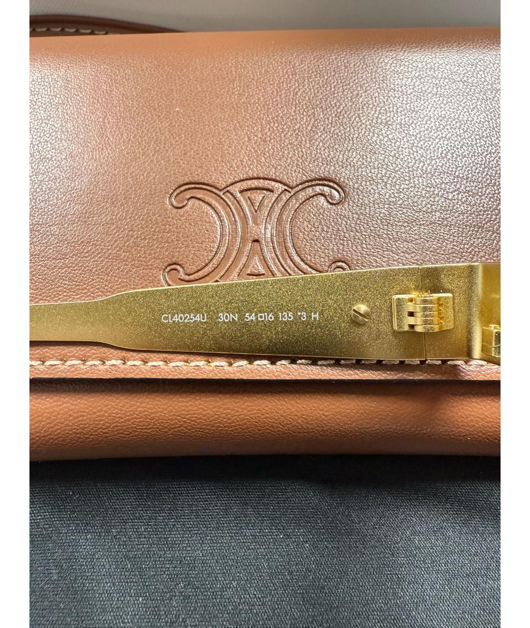 CELINE Золотые металлические солнцезащитные очки, фото 5