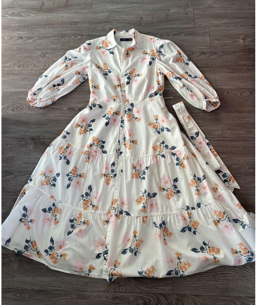 POLO RALPH LAUREN Мульти хлопковое повседневное платье, фото 5