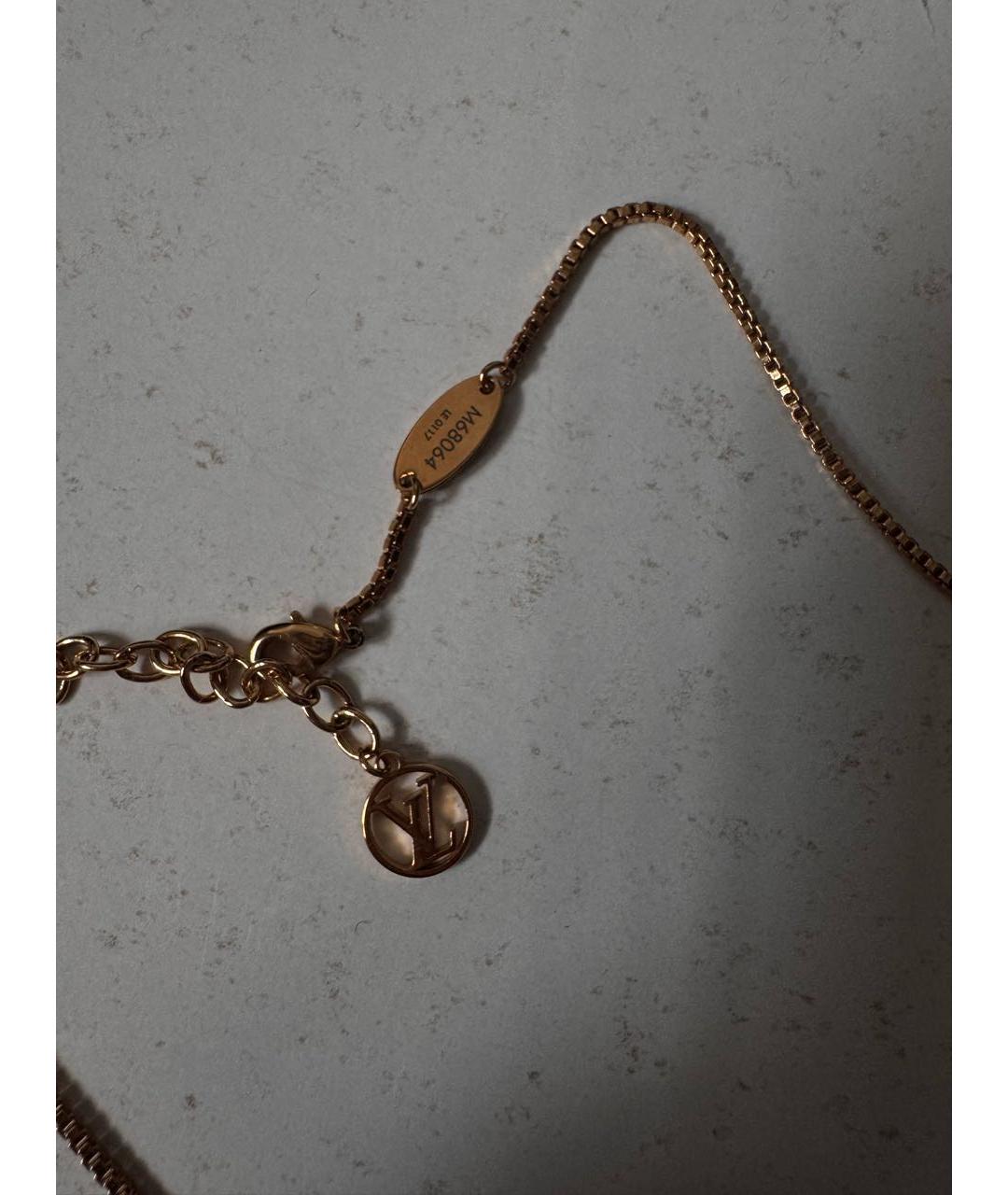 LOUIS VUITTON Золотое колье, фото 2