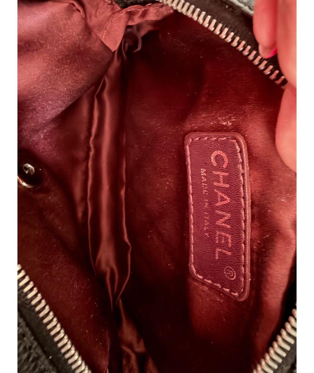 CHANEL Черная кожаная сумка через плечо, фото 4