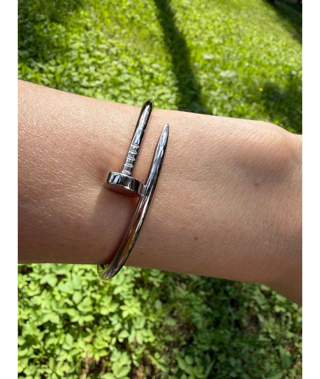 CARTIER Серебряный браслет из белого золота, фото 4