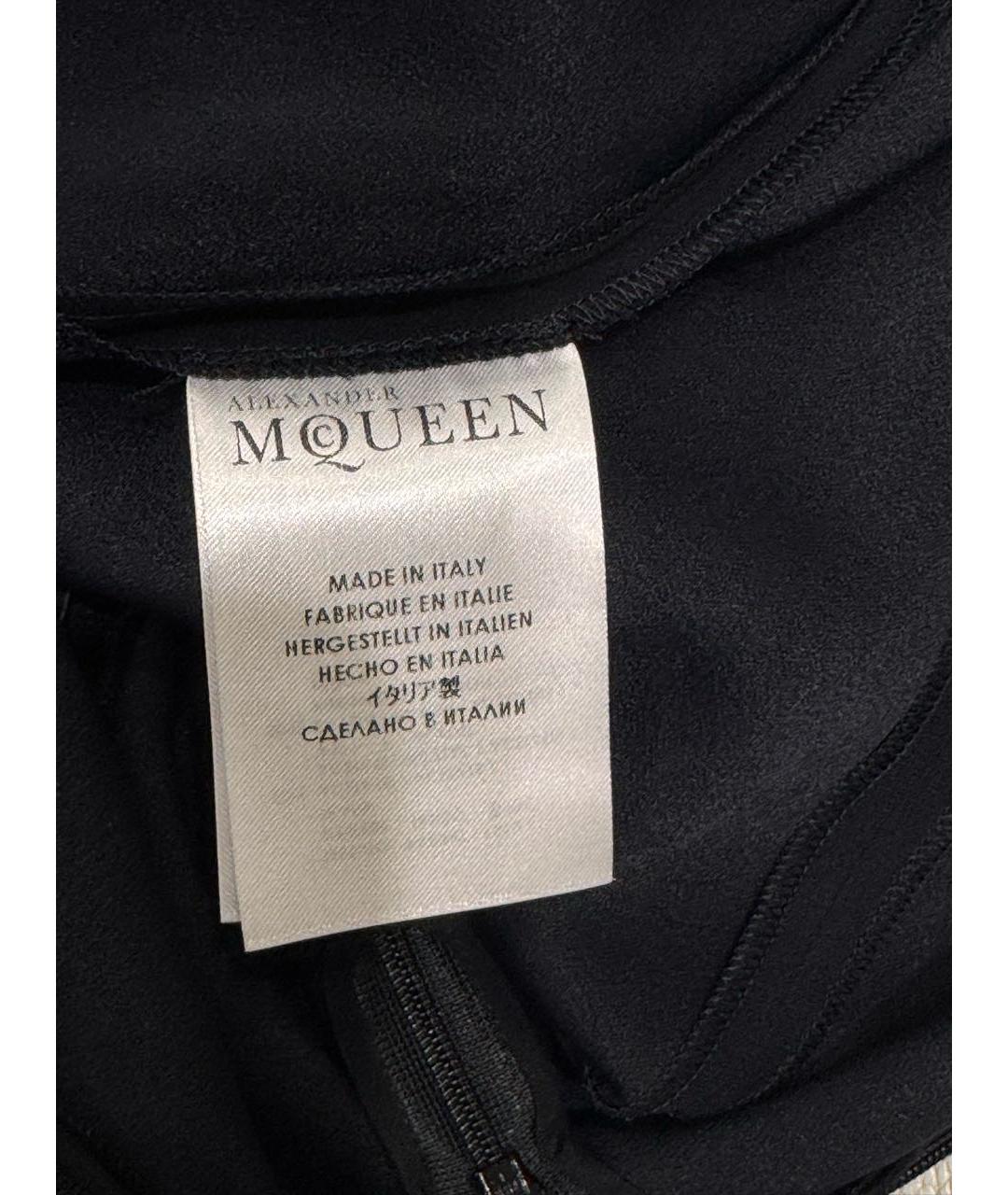 ALEXANDER MCQUEEN Черные вискозные капри, фото 5