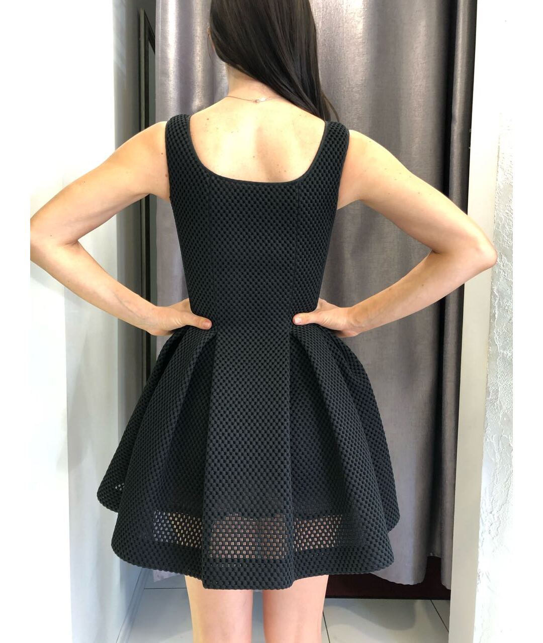 PHILIPP PLEIN Черное полиэстеровое коктейльное платье, фото 3