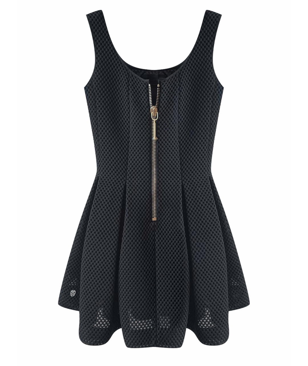 PHILIPP PLEIN Черное полиэстеровое коктейльное платье, фото 1