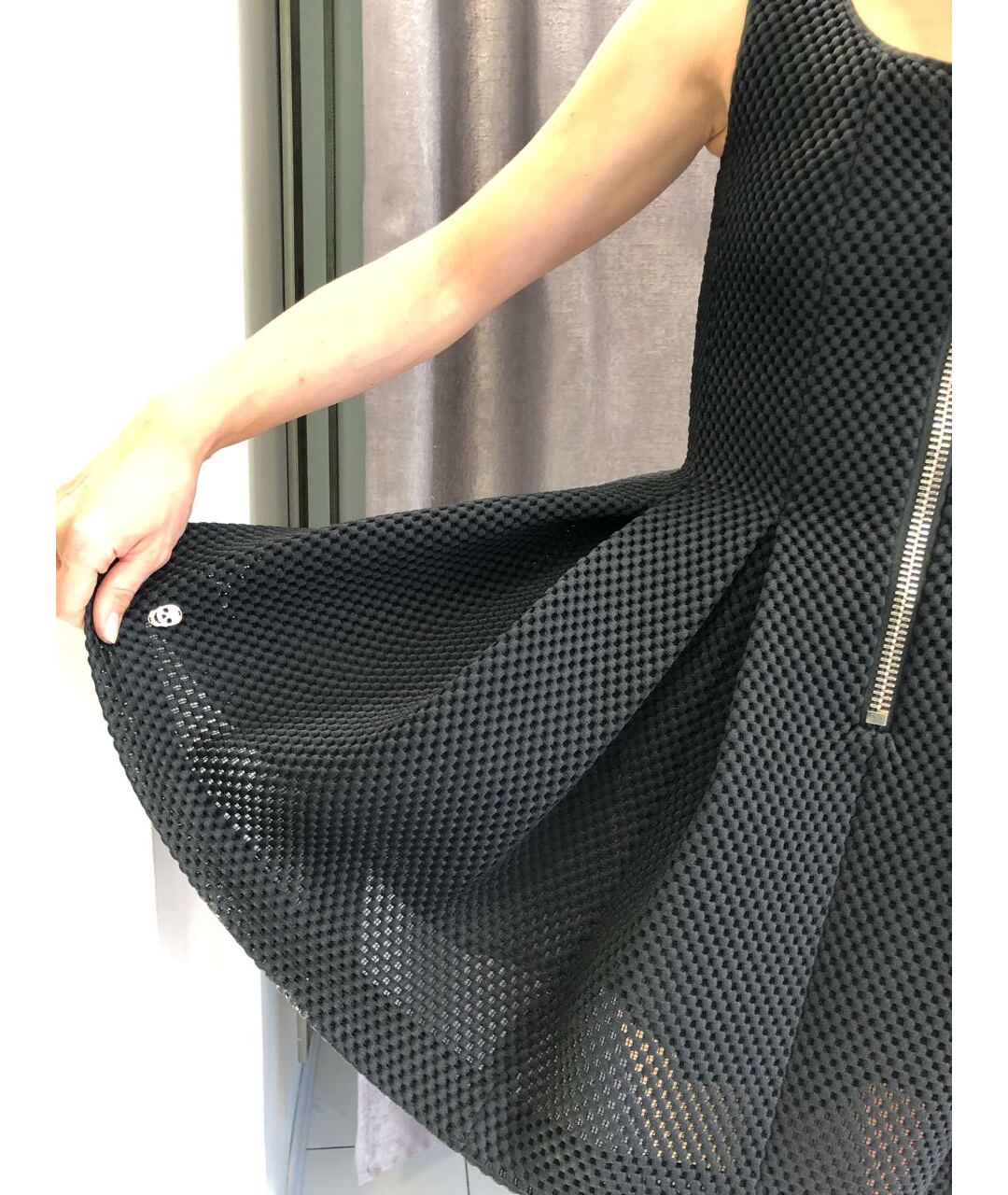 PHILIPP PLEIN Черное полиэстеровое коктейльное платье, фото 5