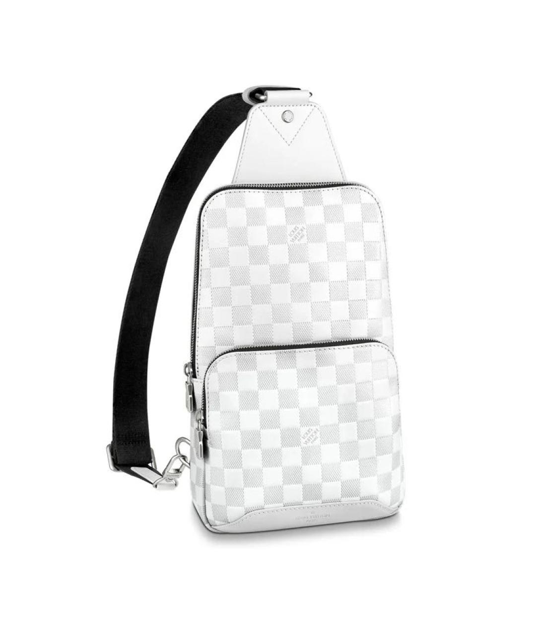 LOUIS VUITTON Белая кожаная сумка на плечо, фото 9