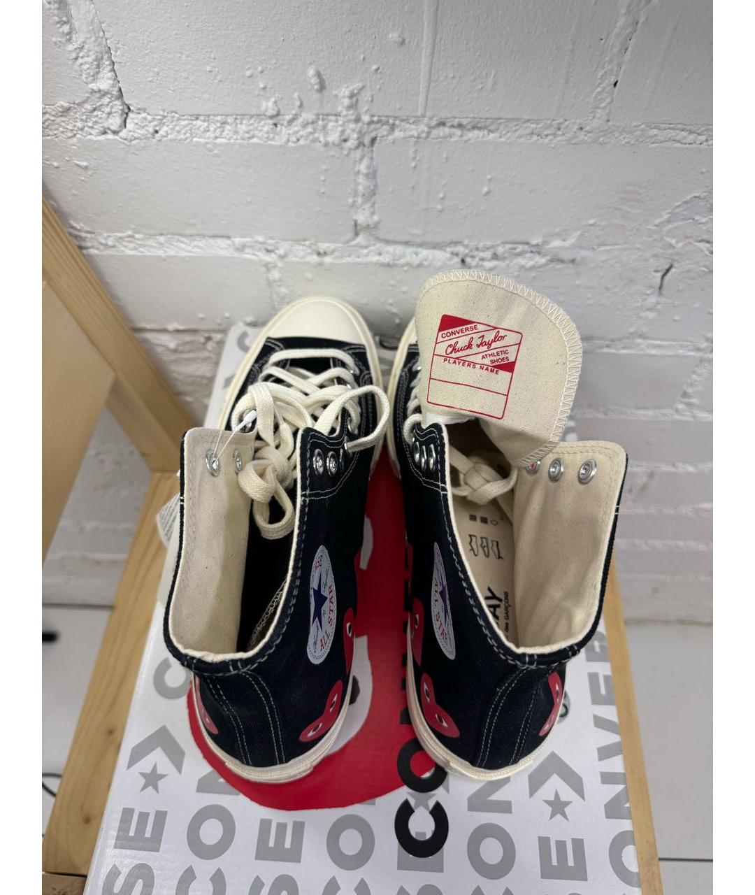 CONVERSE Черные текстильные кеды, фото 3