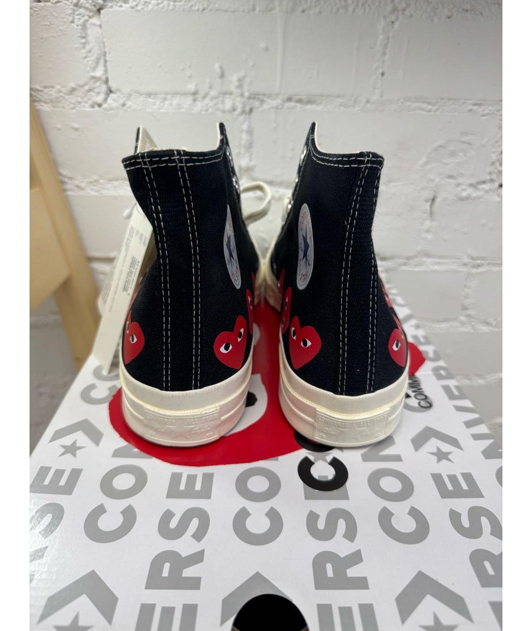 CONVERSE Черные текстильные кеды, фото 4