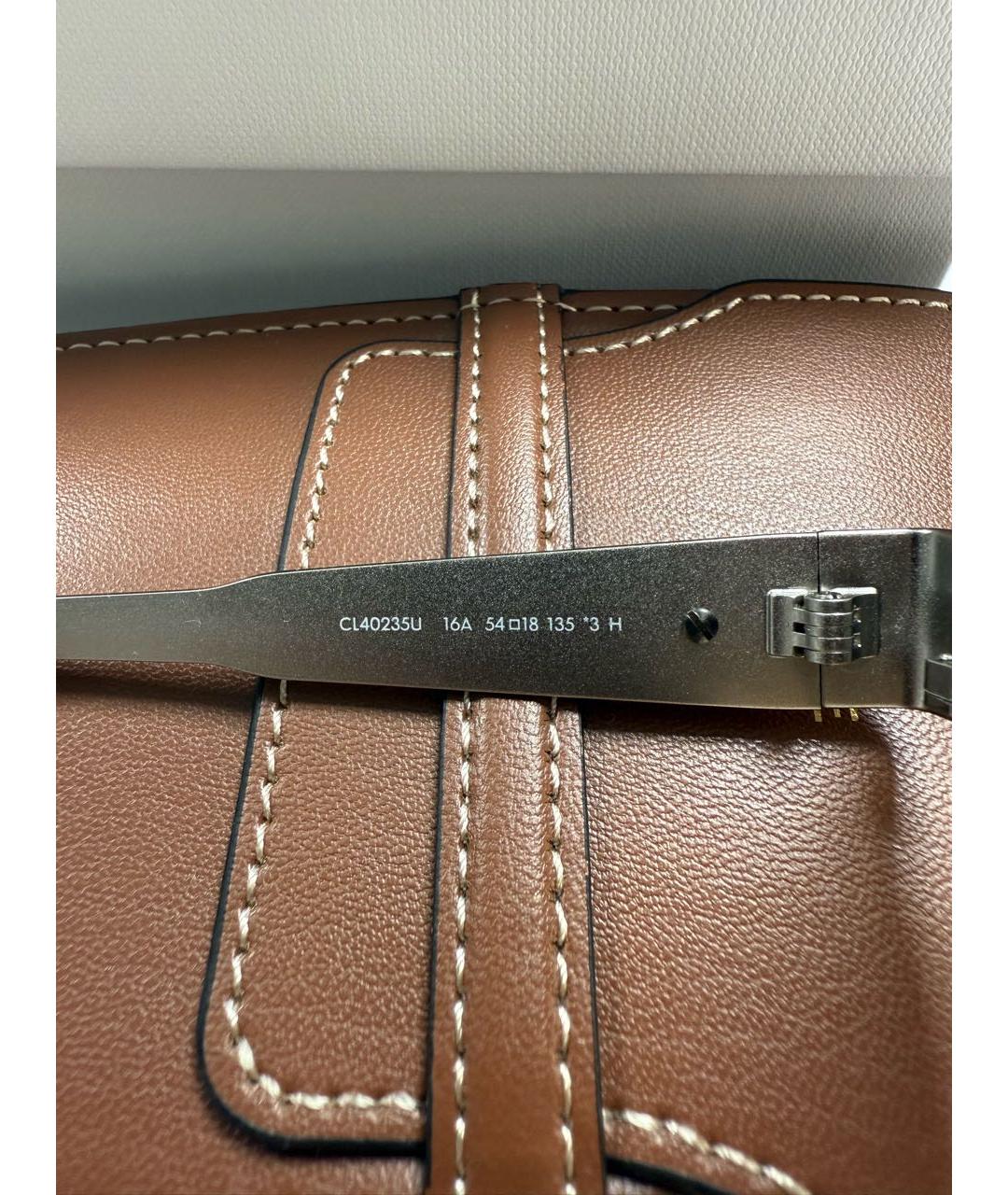 CELINE Серебряные металлические солнцезащитные очки, фото 5