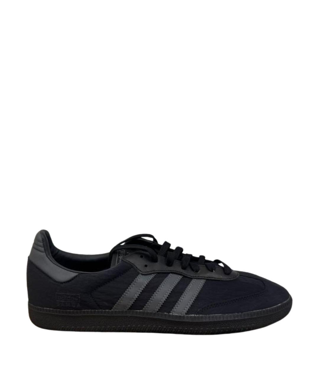 ADIDAS Черные замшевые низкие кроссовки / кеды, фото 1