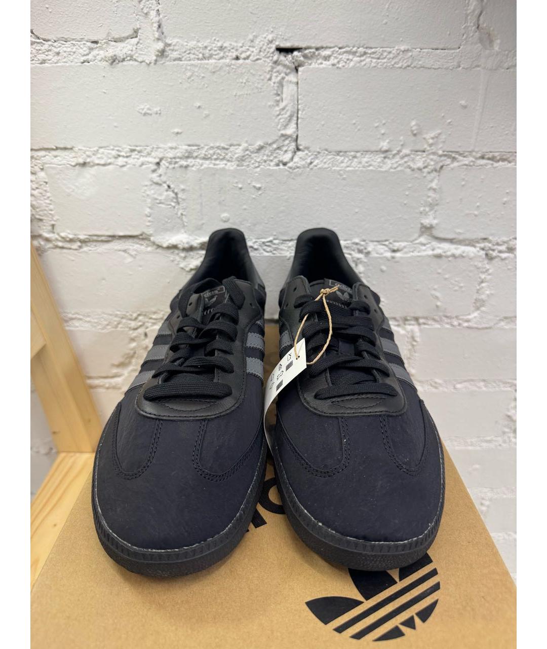 ADIDAS Черные замшевые низкие кроссовки / кеды, фото 2