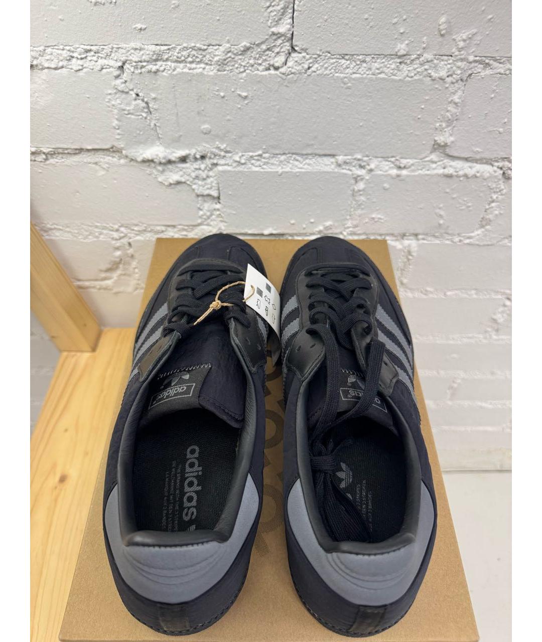 ADIDAS Черные замшевые низкие кроссовки / кеды, фото 3