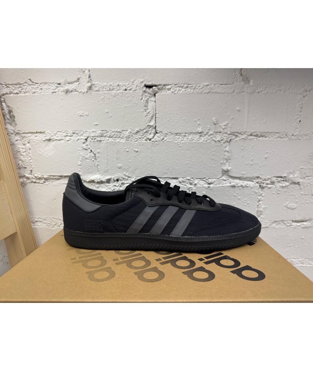 ADIDAS Черные замшевые низкие кроссовки / кеды, фото 5